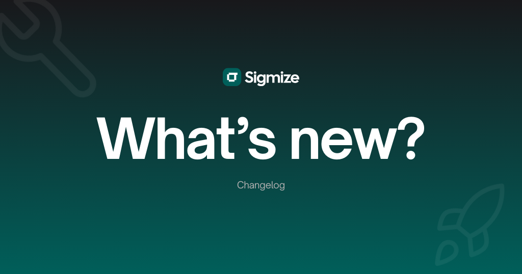 sigmize changelog