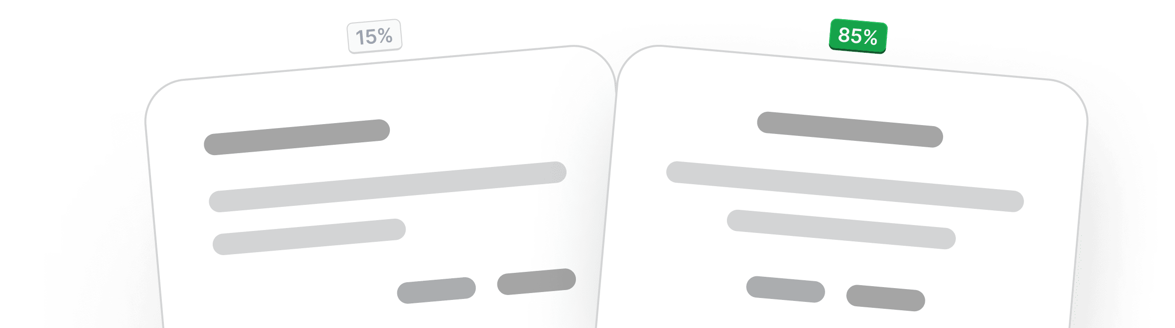 Home hero ab testing mockup