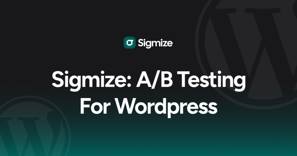 Sigmize is the best A/B testing tool for Wordpress and woo commerce.