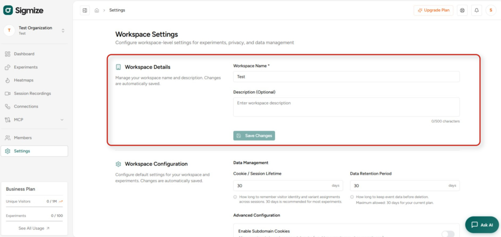 Sigmize Workspaces User Guide -3